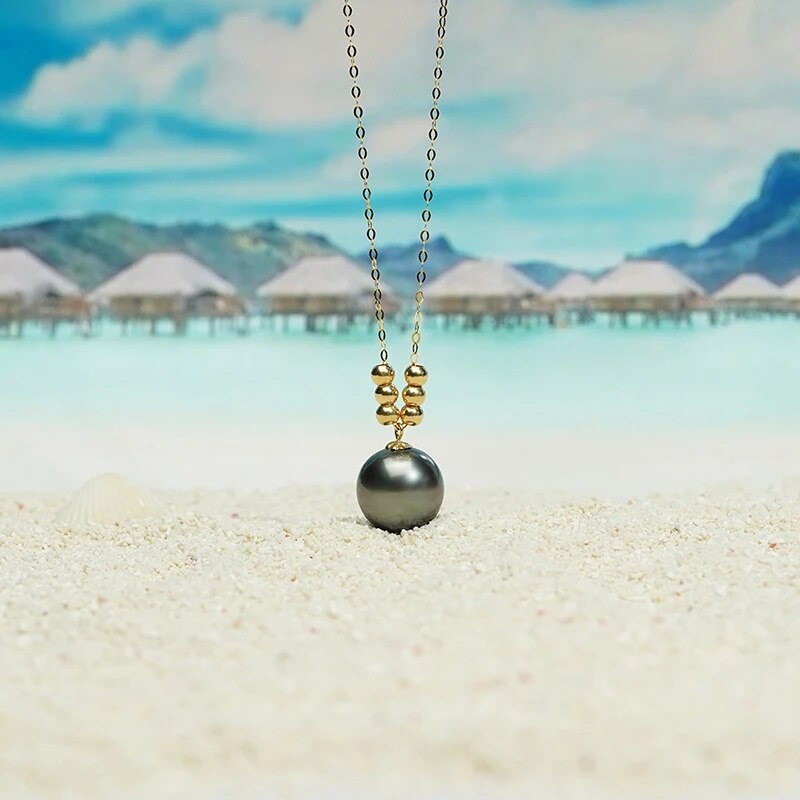 Thaïs - collier or perle de tahiti