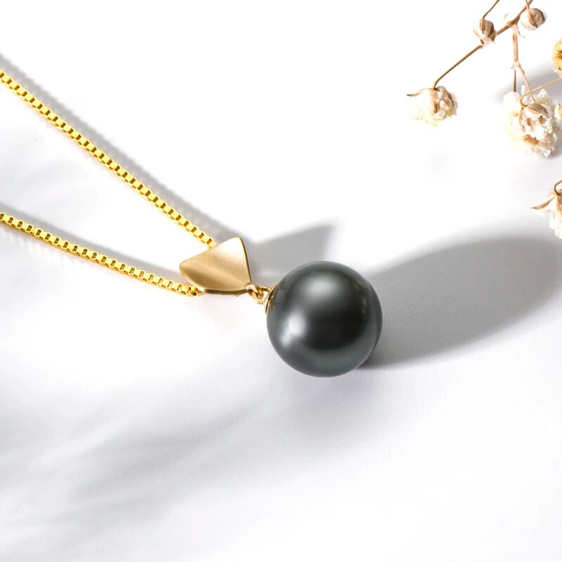 Oriane - collier perle noire tahiti