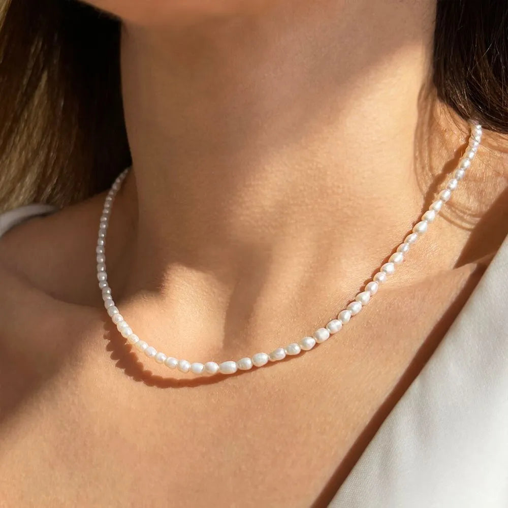 Cultura - collier ras de cou perle de culture
