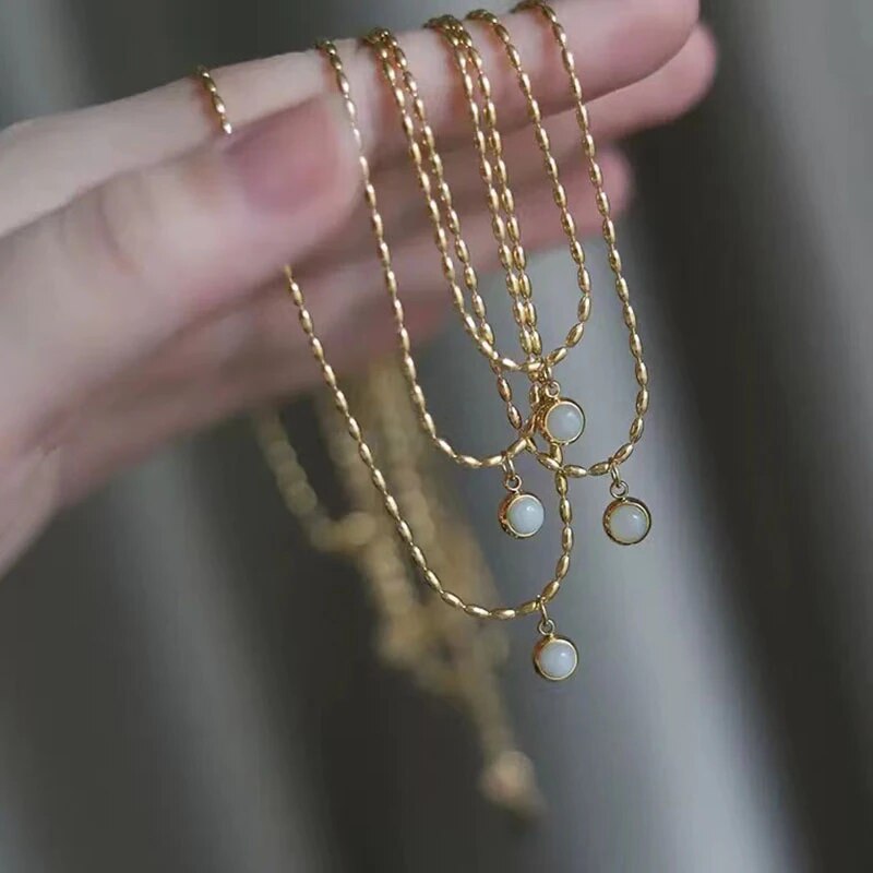 Kora - collier perle plaqué or 18K