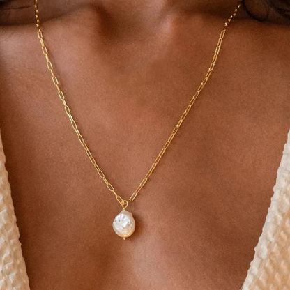 Auria - collier perle de culture or