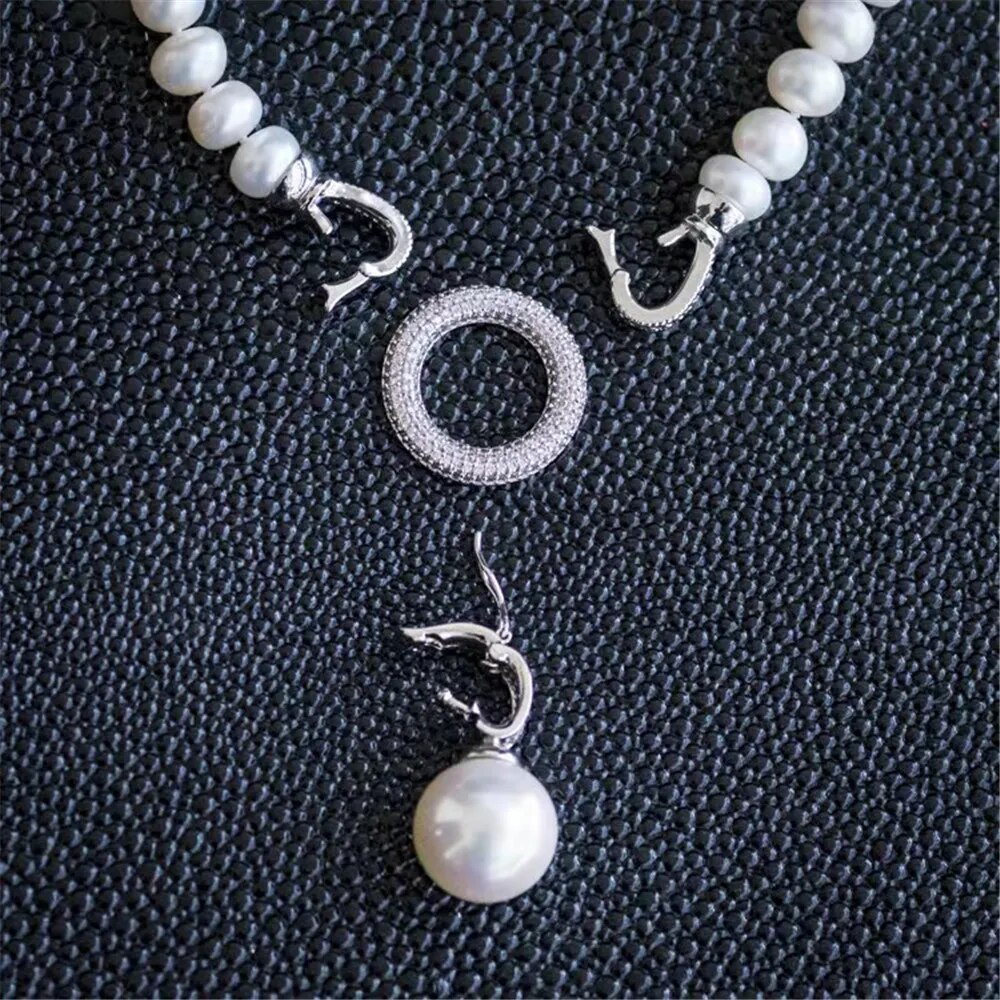 Yumilok Bijoux Ensemble Pour Femme Fille Collier Et Bracelet Et Boucle D' Oreille En Argent 925 Et Perle Bijoux Perle élégant, Argent Sterling, Perle Yumilok Bijoux Ensemble Pour Femme Fille Collier Et Bracelet Et Boucle D' Oreille En Argent 925 Et Perle Bijoux Perle élégant, Argent Sterling, Perle