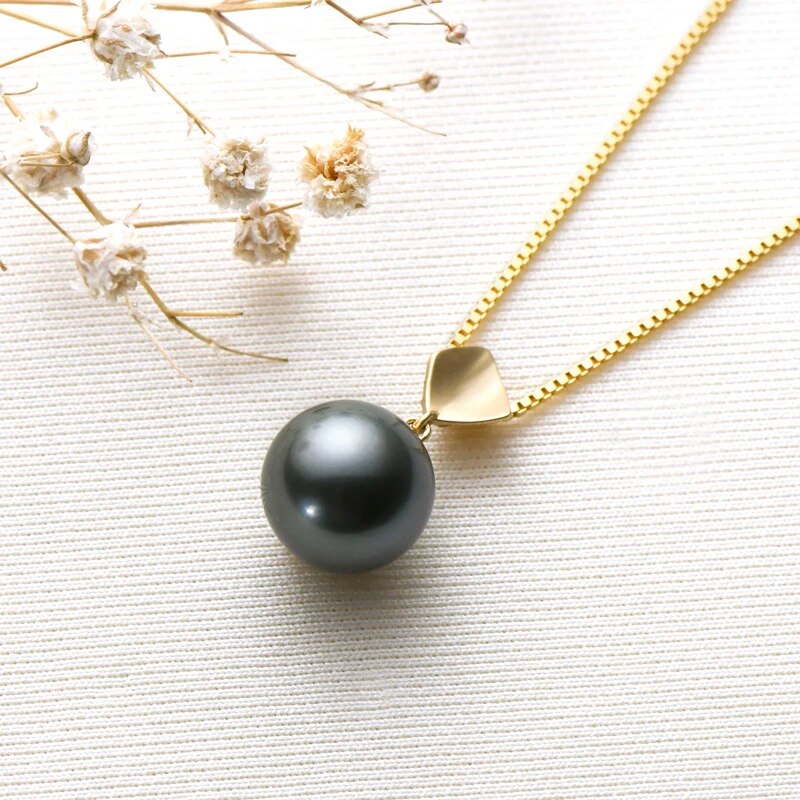 Oriane - collier perle noire tahiti