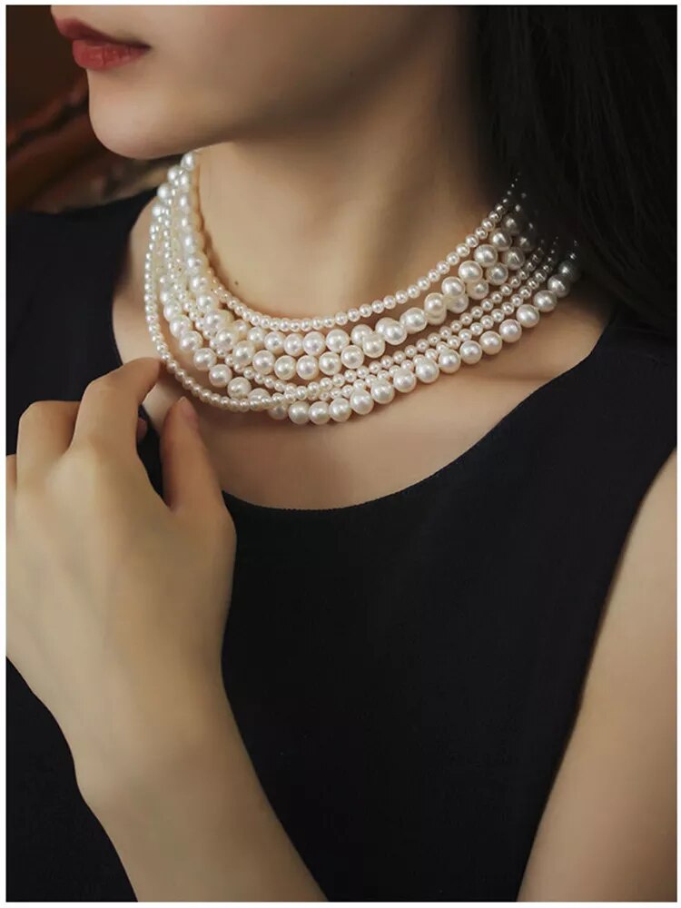 Longina - collier long perle