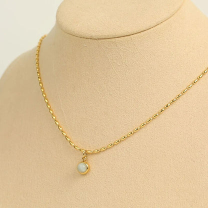 Kora - collier perle plaqué or 18K