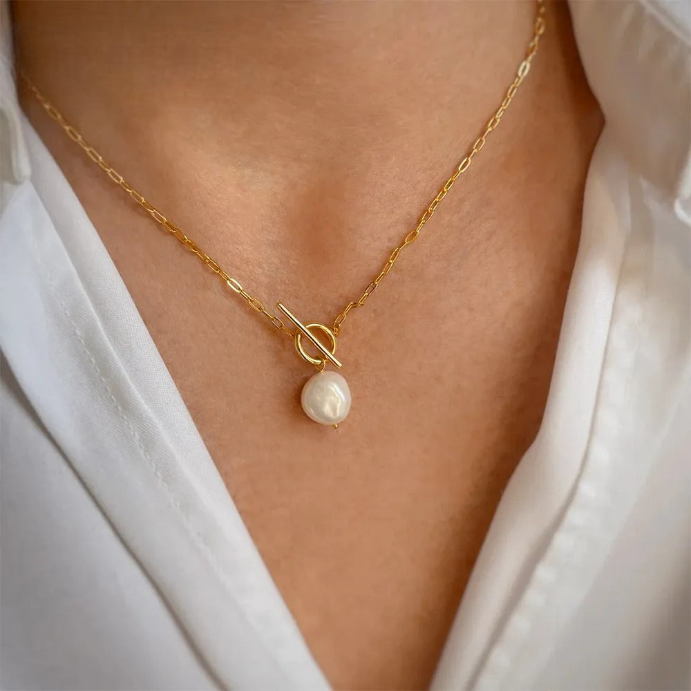 Carina - collier perle naturelle 14 carats